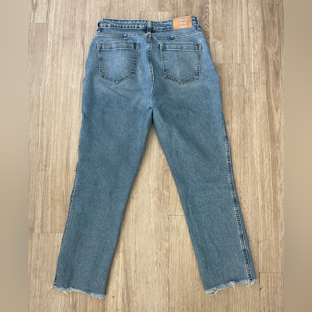 Free People We The Free High-Rise Straight Crop Jeans | Size 29